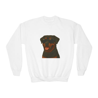 Rottweiler Wearing Sunglasses - Youth Sweatshirt