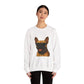 French Bulldog Wearing Sunglasses - Adult Crewneck Sweatshirt