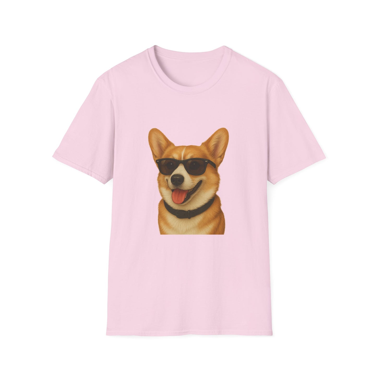 Corgi Wearing Sunglasses - Adult T-Shirt