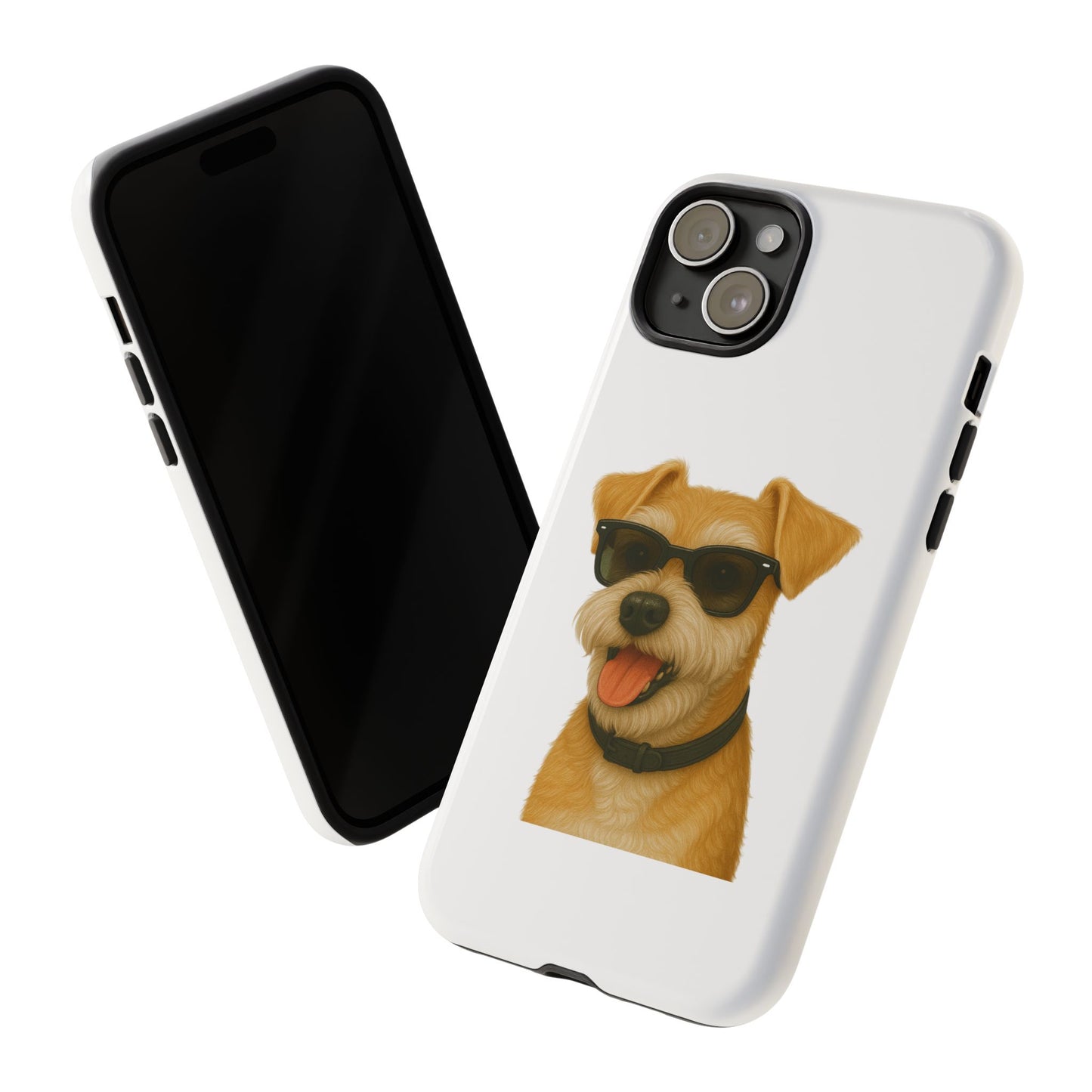 Miniature Schnauzer Wearing Sunglasses - Tough Phone Case