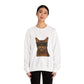 Bengal Cat Wearing Sunglasses - Adult Crewneck Sweatshirt