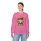 Golden Retriever In Newsboy Hat - Adult Crewneck Sweatshirt - Too Cute Pets