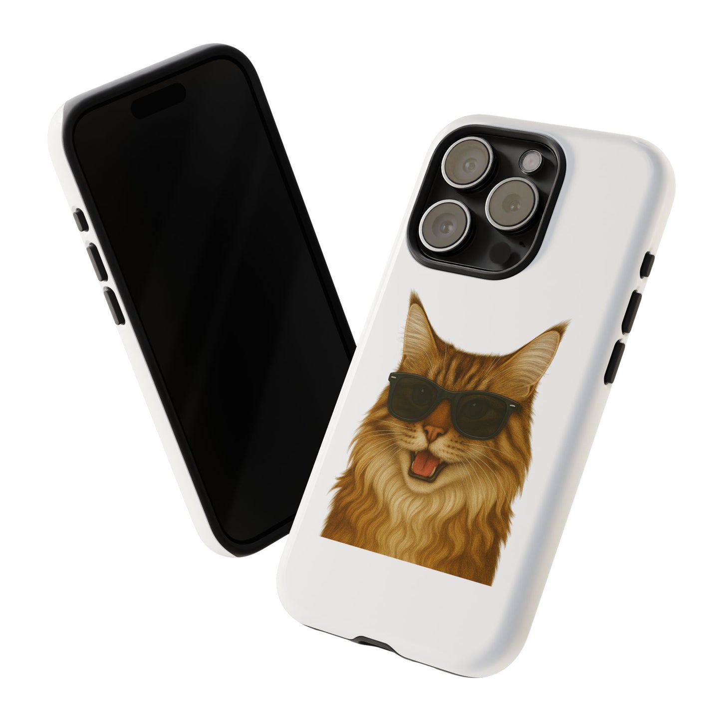 Maine Coon Wearing Sunglasses - Tough Phone Case