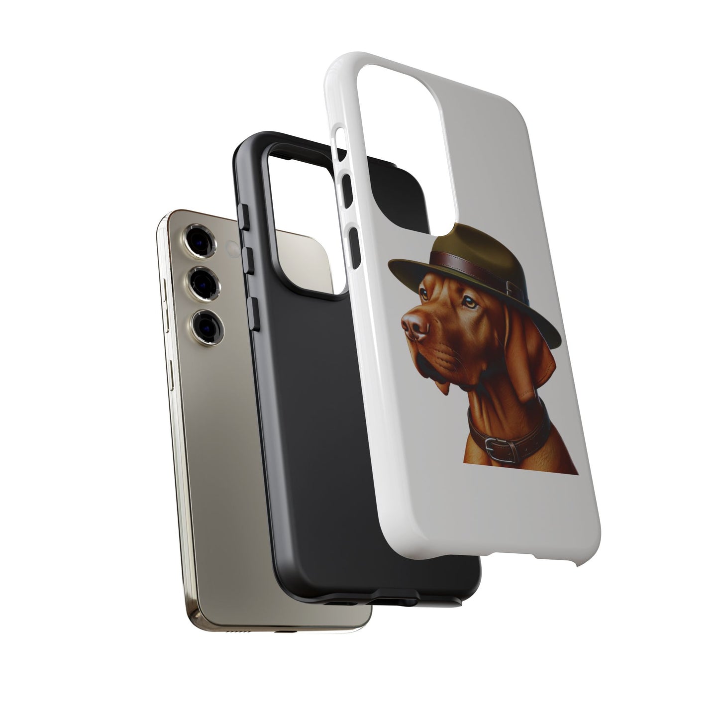 Vizsla Wearing a Campaign Hat - Tough Phone Case