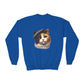 Calico Cat Wearing Beret Sweatshirt - Youth Crewneck Sweatshirt - Too Cute Pets