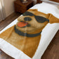 Miniature Schnauzer Wearing Sunglasses - Sherpa Blanket