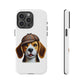 Beagle Wearing a Deerstalker Hat - Tough Phone Case