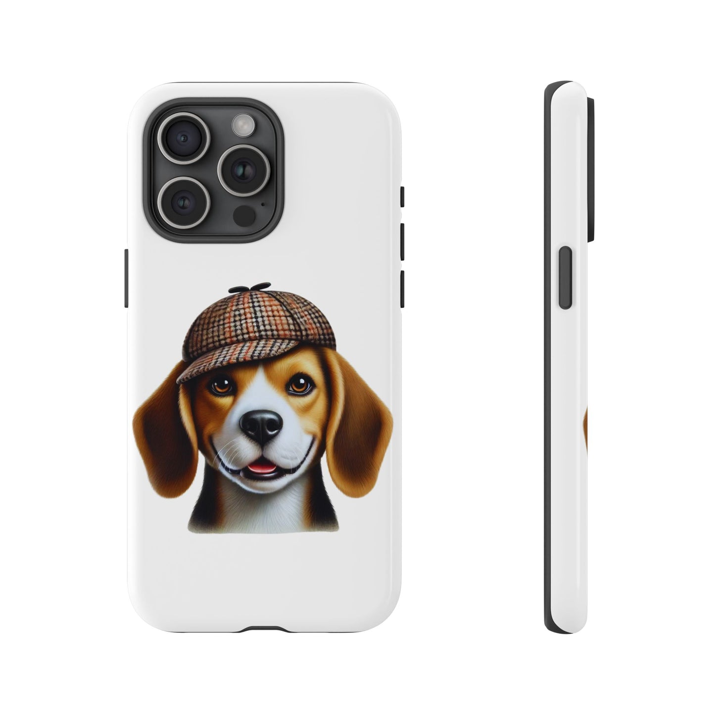 Beagle Wearing a Deerstalker Hat - Tough Phone Case