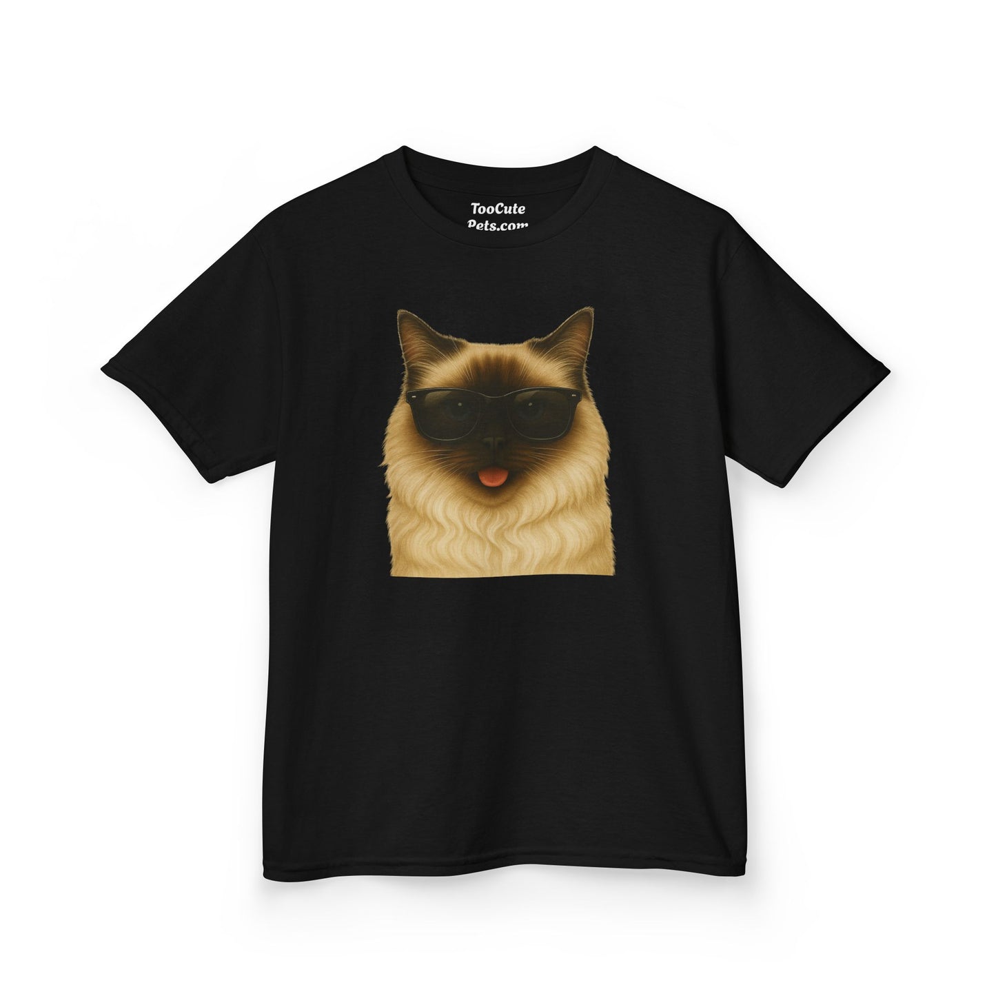Ragdoll Cat Wearing Sunglasses Kids Tee