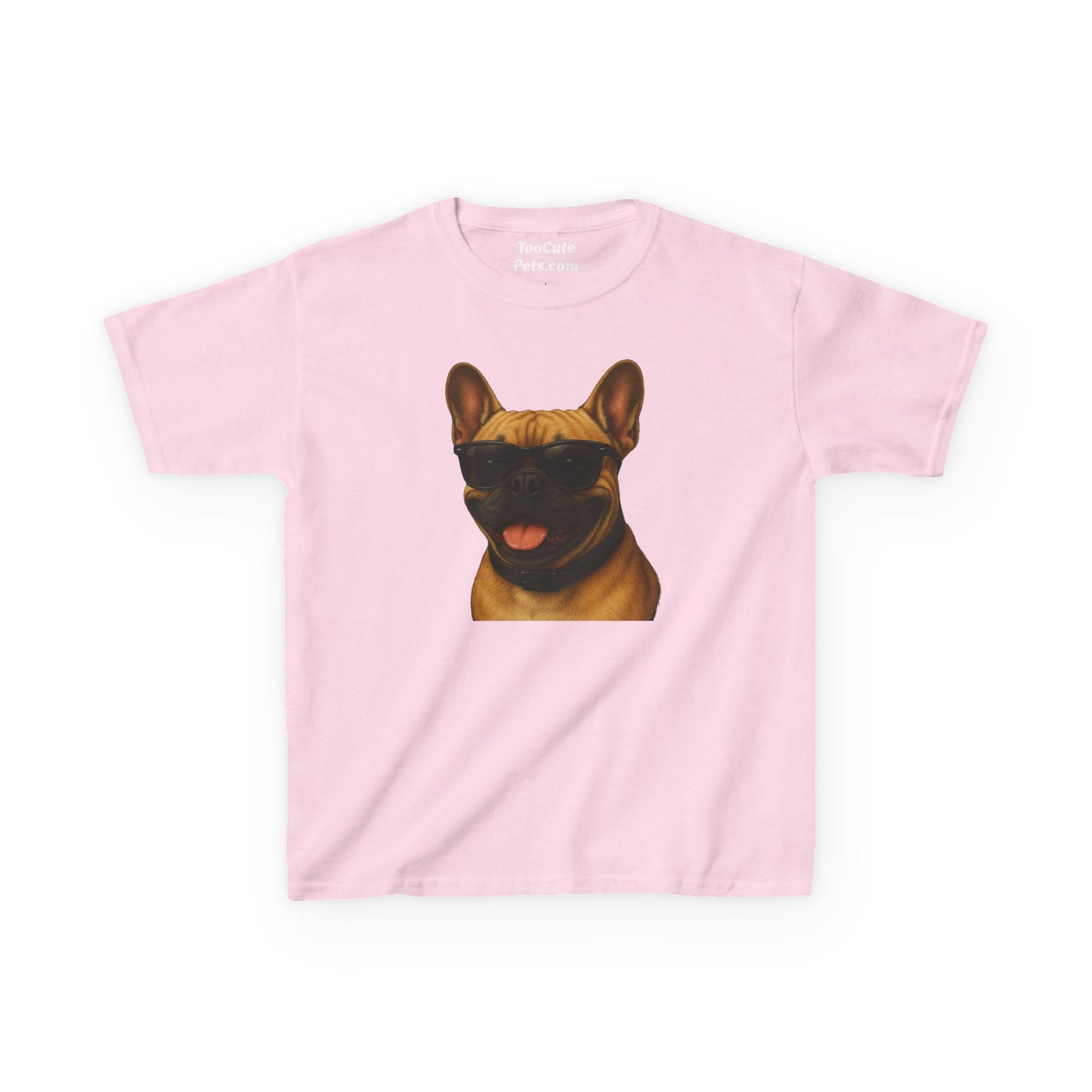 French Bulldog Wearing Sunglasses - Kids Tee