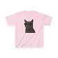 Gray Cat Wearing Sunglasses Kids Tee