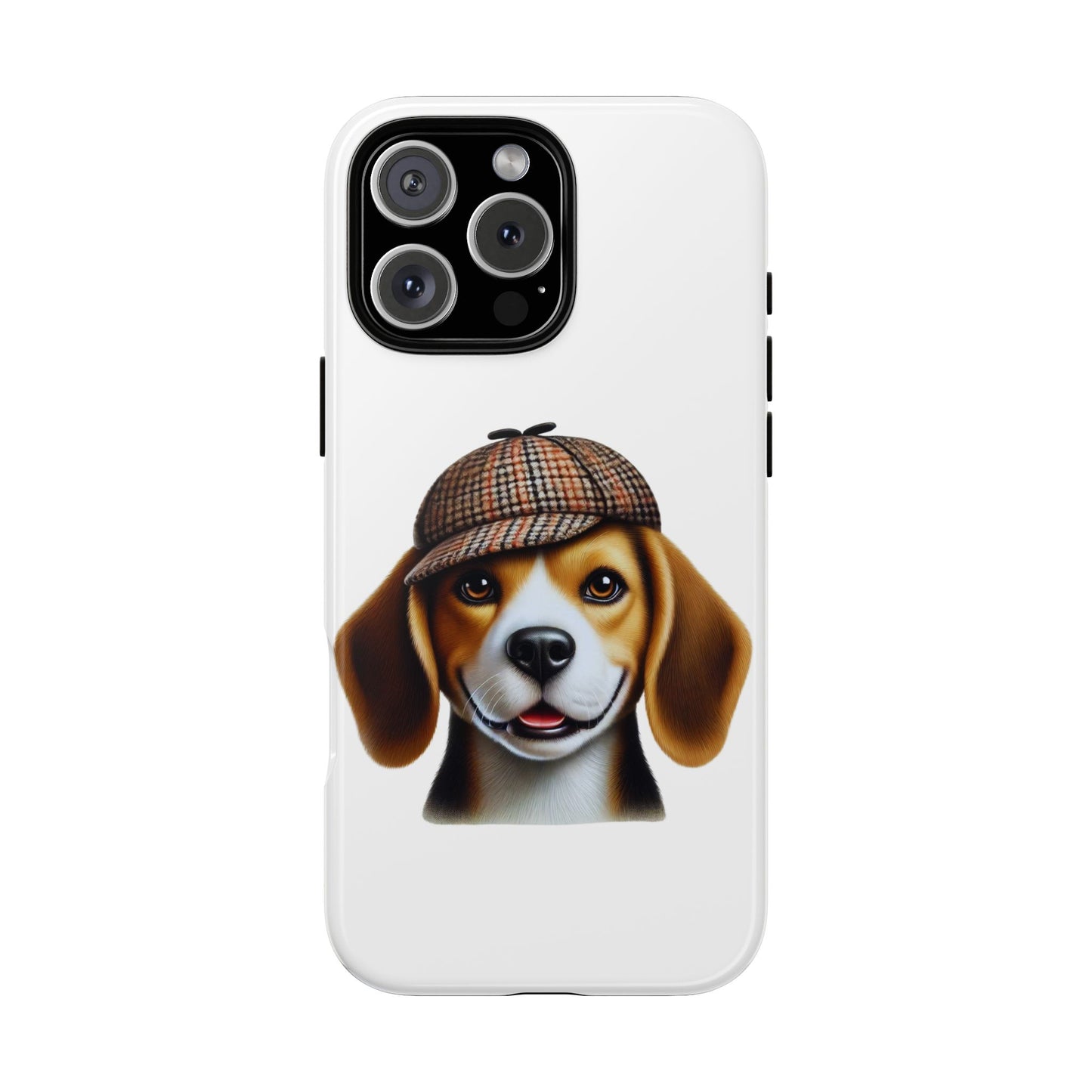 Beagle Wearing a Deerstalker Hat - Tough Phone Case