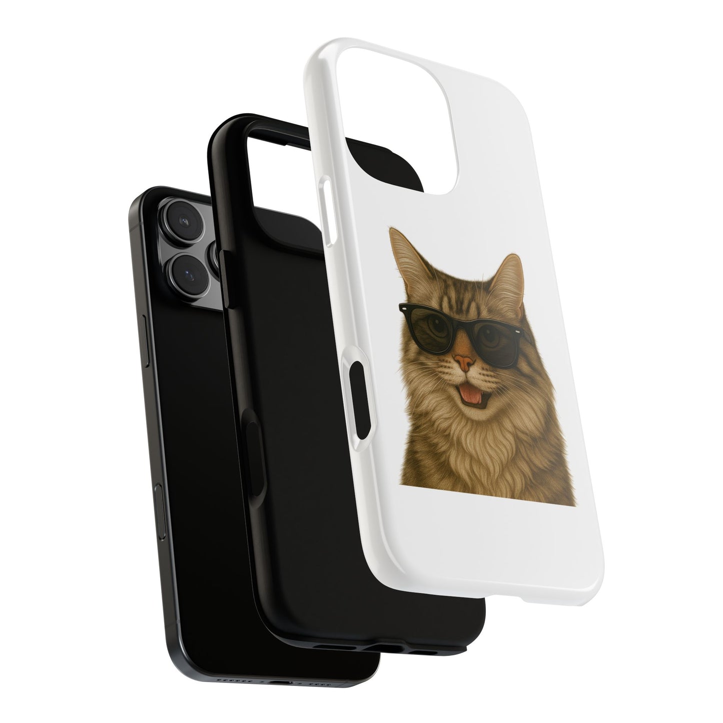 Siberian Cat Wearing Sunglasses - Tough Phone Case