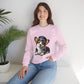 Cute Corgi Wearing A Train Conductors Hat- Adult Crewneck Sweatshirt - Too Cute Pets