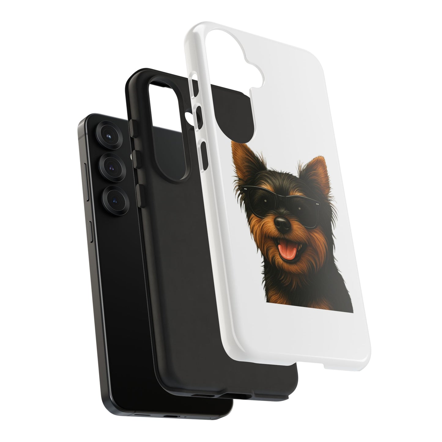 Yorkshire Terrier Wearing Sunglasses - Tough Phone Case