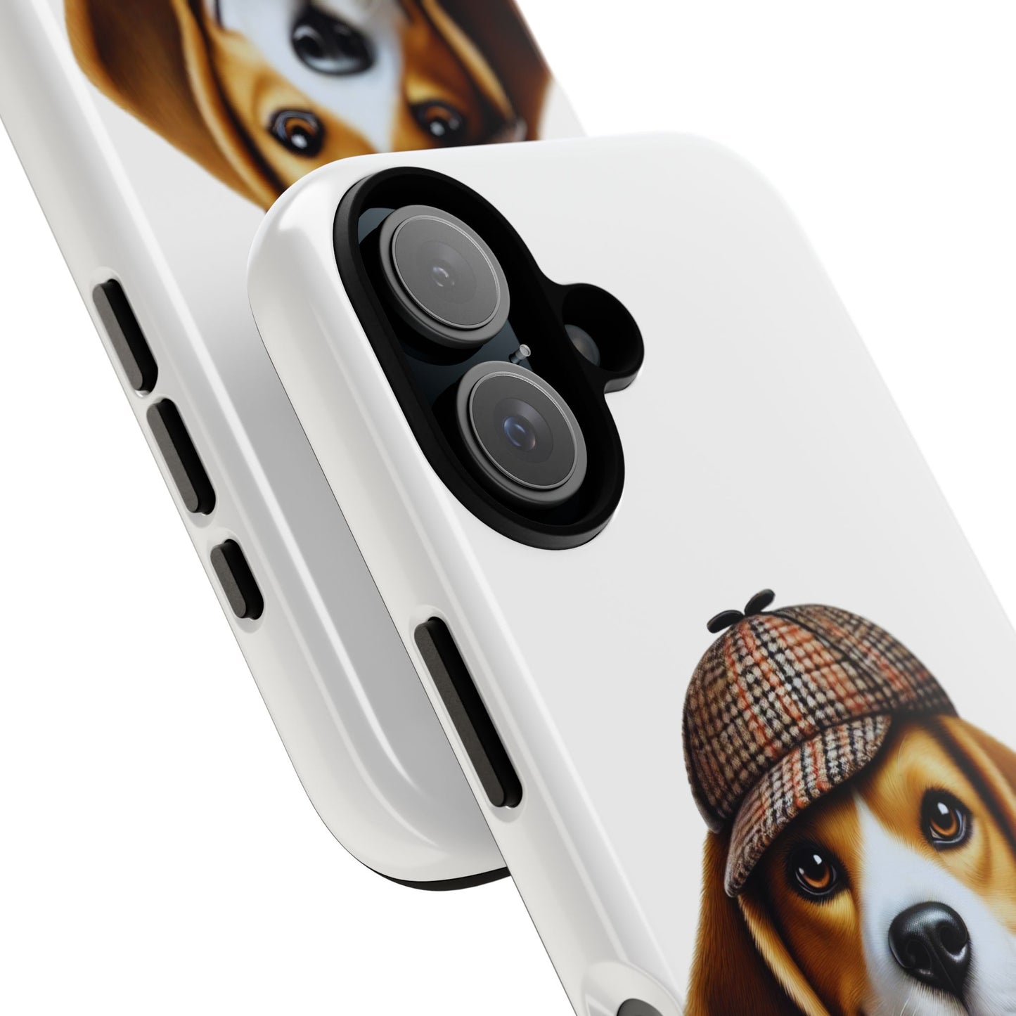 Beagle Wearing a Deerstalker Hat - Tough Phone Case