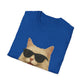 Cream Longhair Cat Wearing Sunglasses - Adult T-Shirt