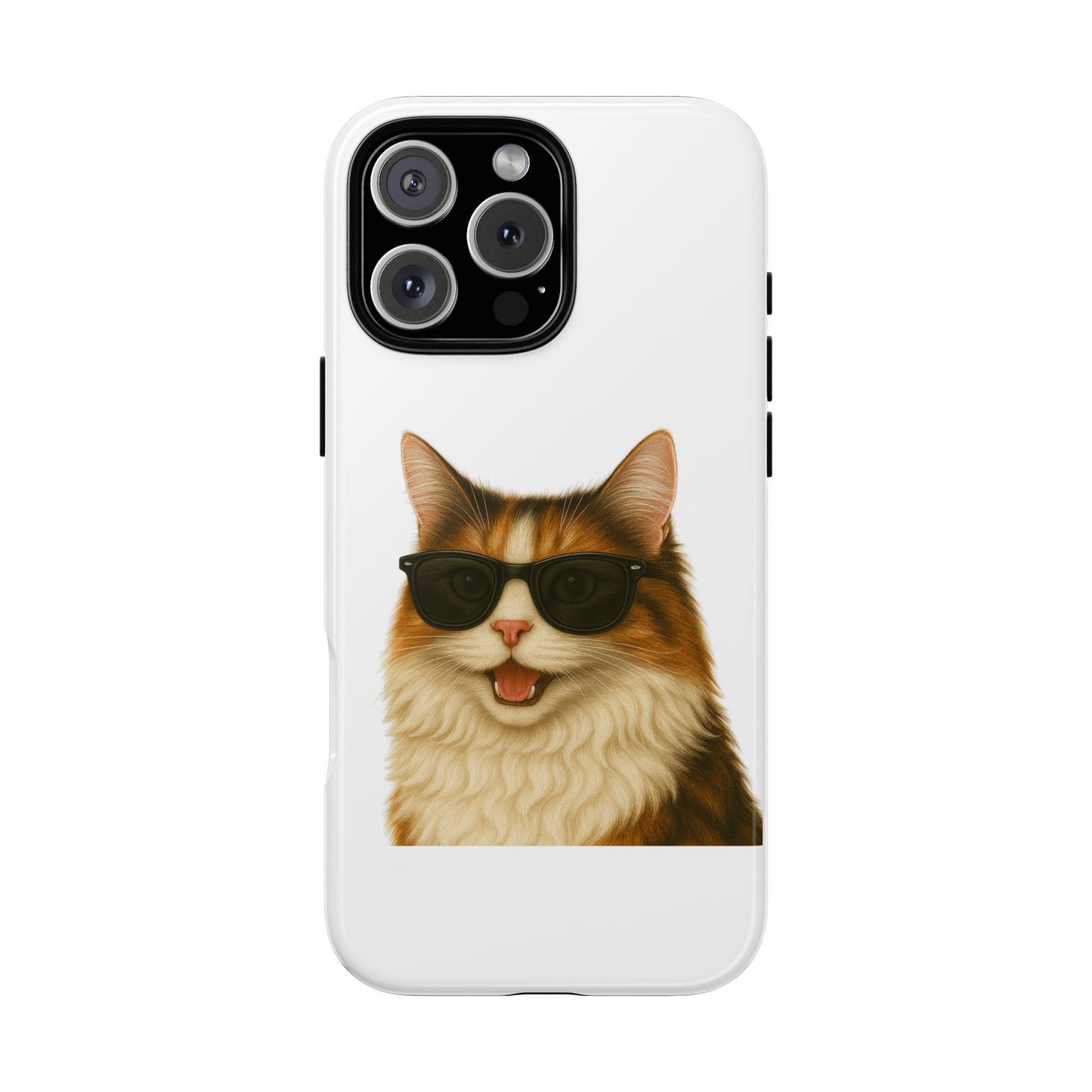 Calico Cat Wearing Sunglasses - Tough Phone Case