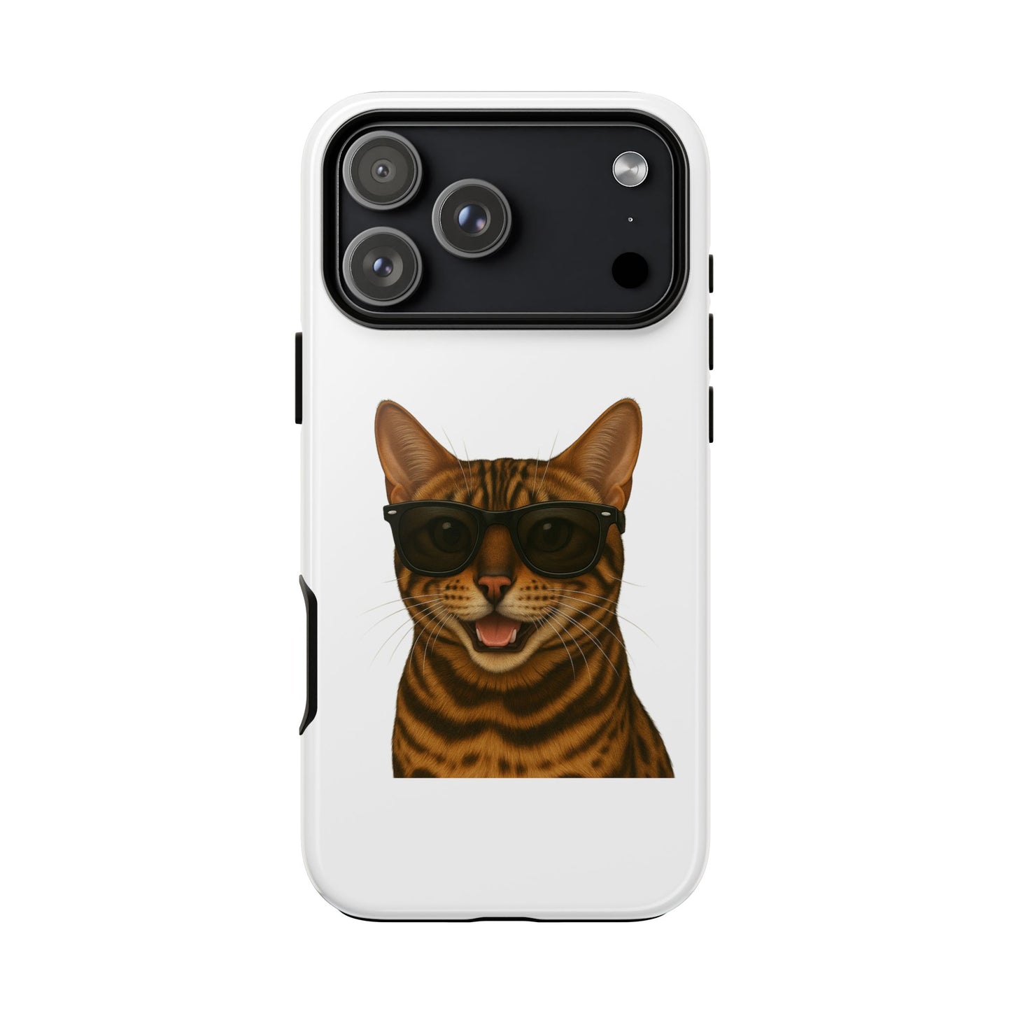Bengal Cat Wearing Sunglasses - Tough Phone Case