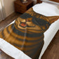 Tabby Cat Wearing Sunglasses - Sherpa Blanket
