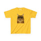 Maine Coon Cat Wearing Sunglasses Kids Tee