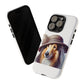 Collie Wearing a Cloche Hat - Tough Phone Case