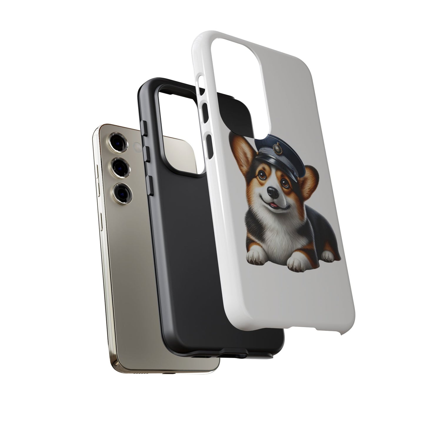 Corgi Wearing a Conductor's Hat - Tough Phone Case