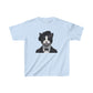 Tuxedo Cat Wearing A Tuxedo an Beret Youth T-Shirt  - Too Cute Pets