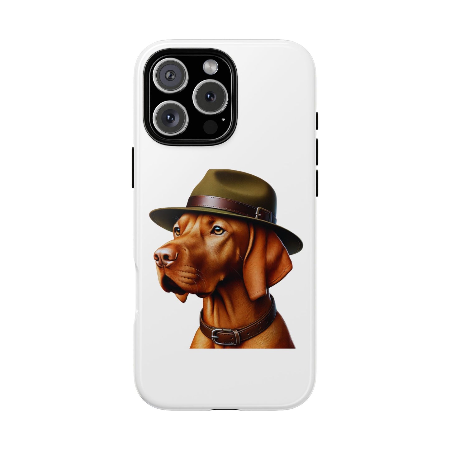 Vizsla Wearing a Campaign Hat - Tough Phone Case