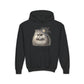 Persian Cat Wearing a Fascinator Hat-  Hooded Youth Sweatshirt - Too Cute Pets