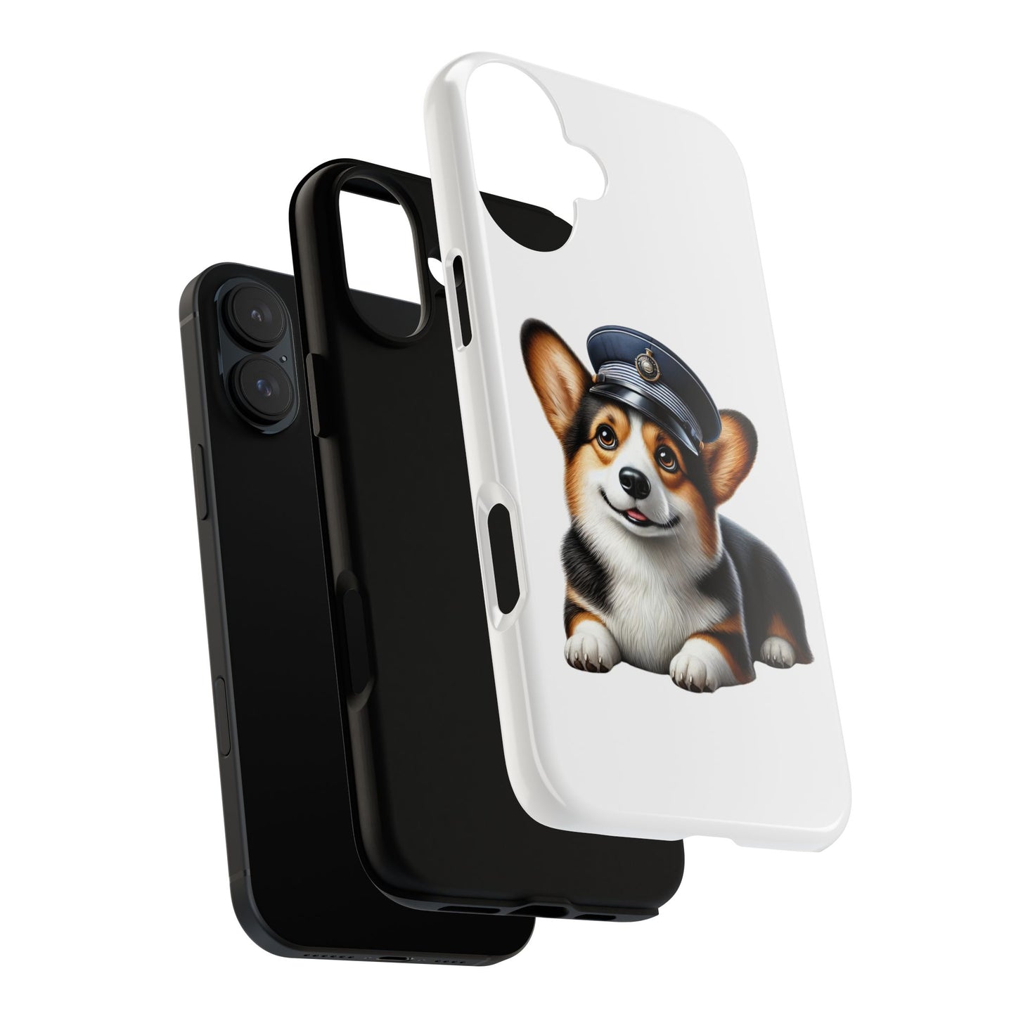 Corgi Wearing a Conductor's Hat - Tough Phone Case