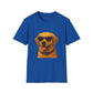 Golden Retriever Wearing Sunglasses - Adult T-Shirt