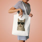 American Shorthair Silver Tabby Wearing Sunglasses Cotton Tote Bag