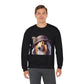 Collie Wearing Cloche Hat - Adult Crewneck Sweatshirt - Too Cute Pets