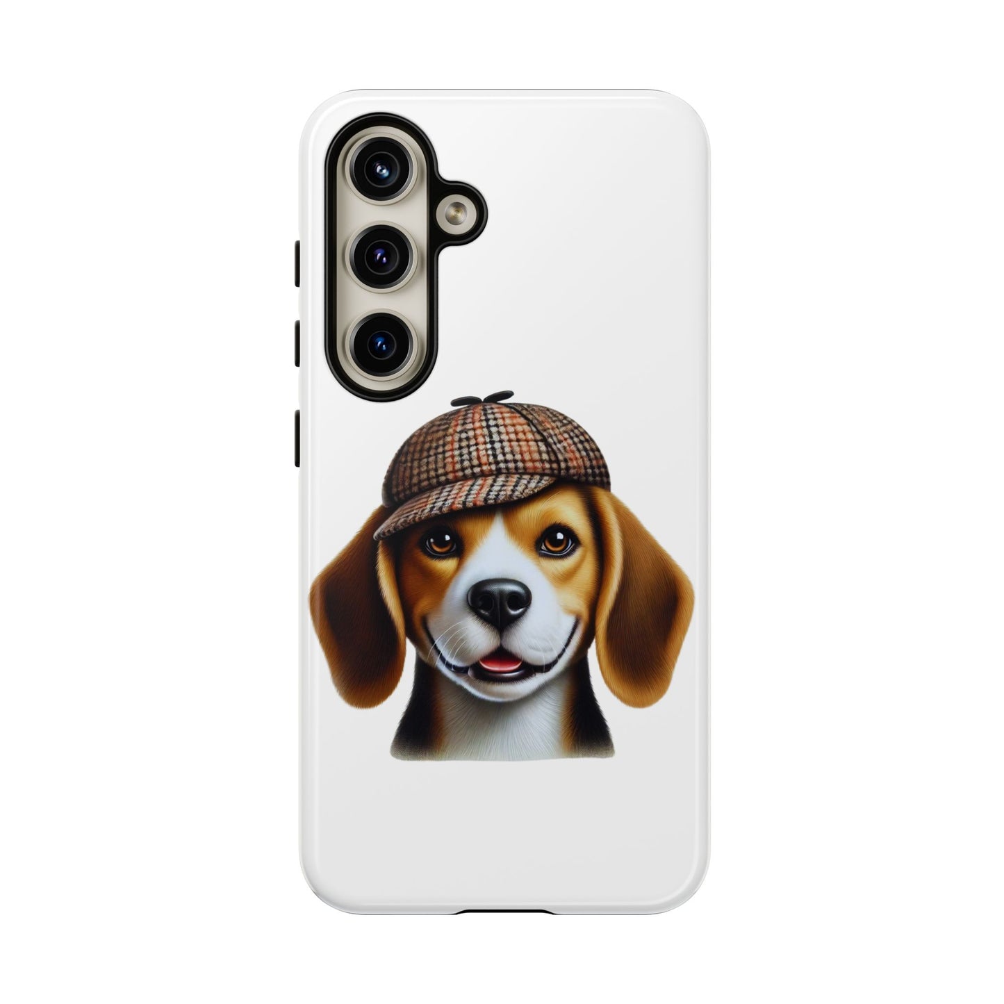 Beagle Wearing a Deerstalker Hat - Tough Phone Case
