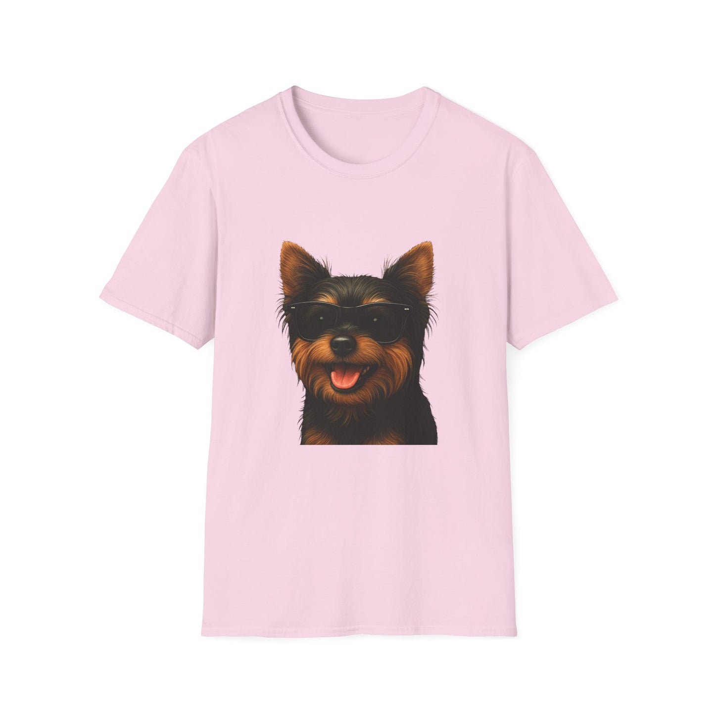 Yorkshire Terrier Wearing Sunglasses - Adult T-Shirt