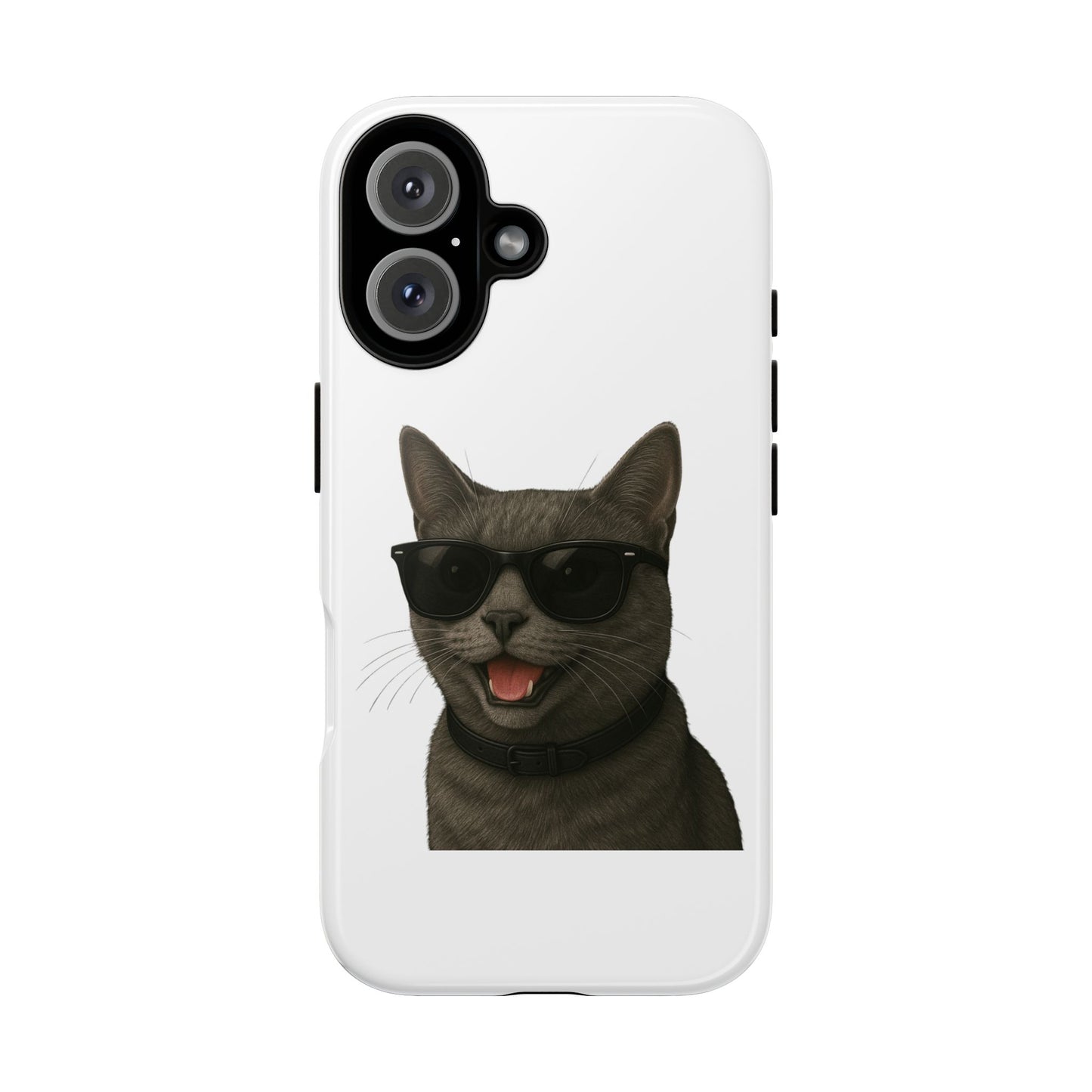 Gray Cat Wearing Sunglasses - Tough Phone Case