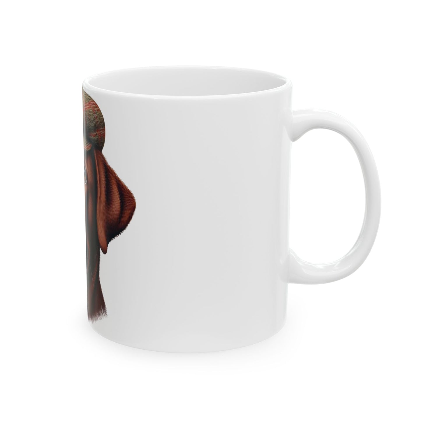 Labrador Wearing a Tweed Flat Cap - Ceramic Mug