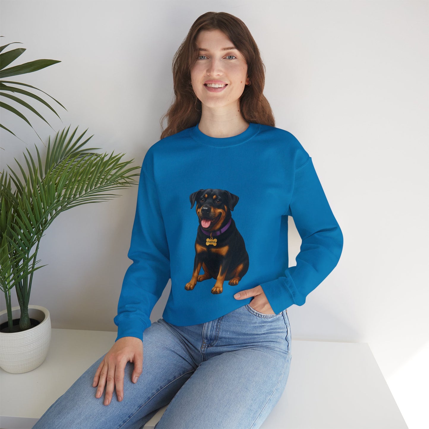 Rottweiler Lab Mix Pumpkin Sweatshirt