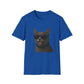 Gray Cat Wearing Sunglasses - Adult T-Shirt