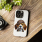 Beagle Wearing a Deerstalker Hat - Tough Phone Case