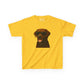 Kids Tee with Brown Labrador Retriever Wearing Sunglasses
