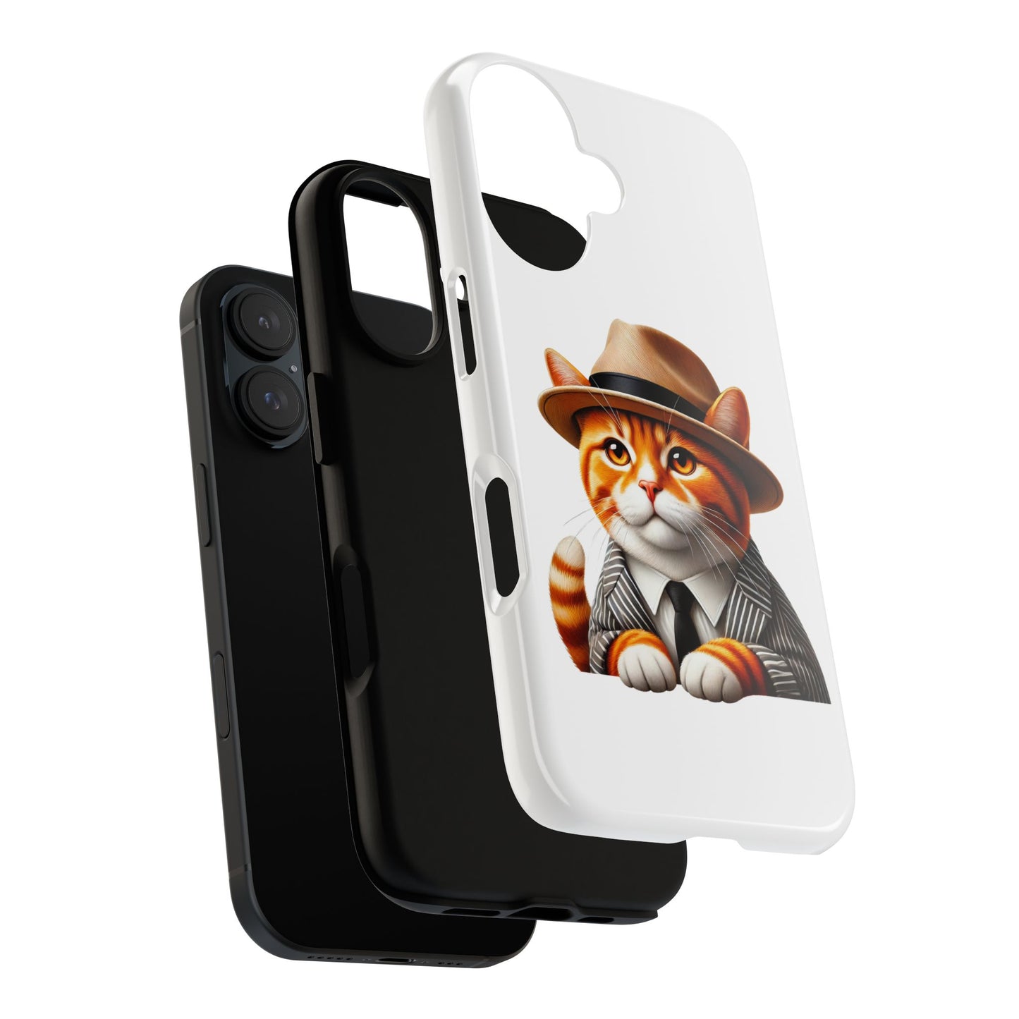 Tabby Cat Wearing a Fedora - Tough Phone Case