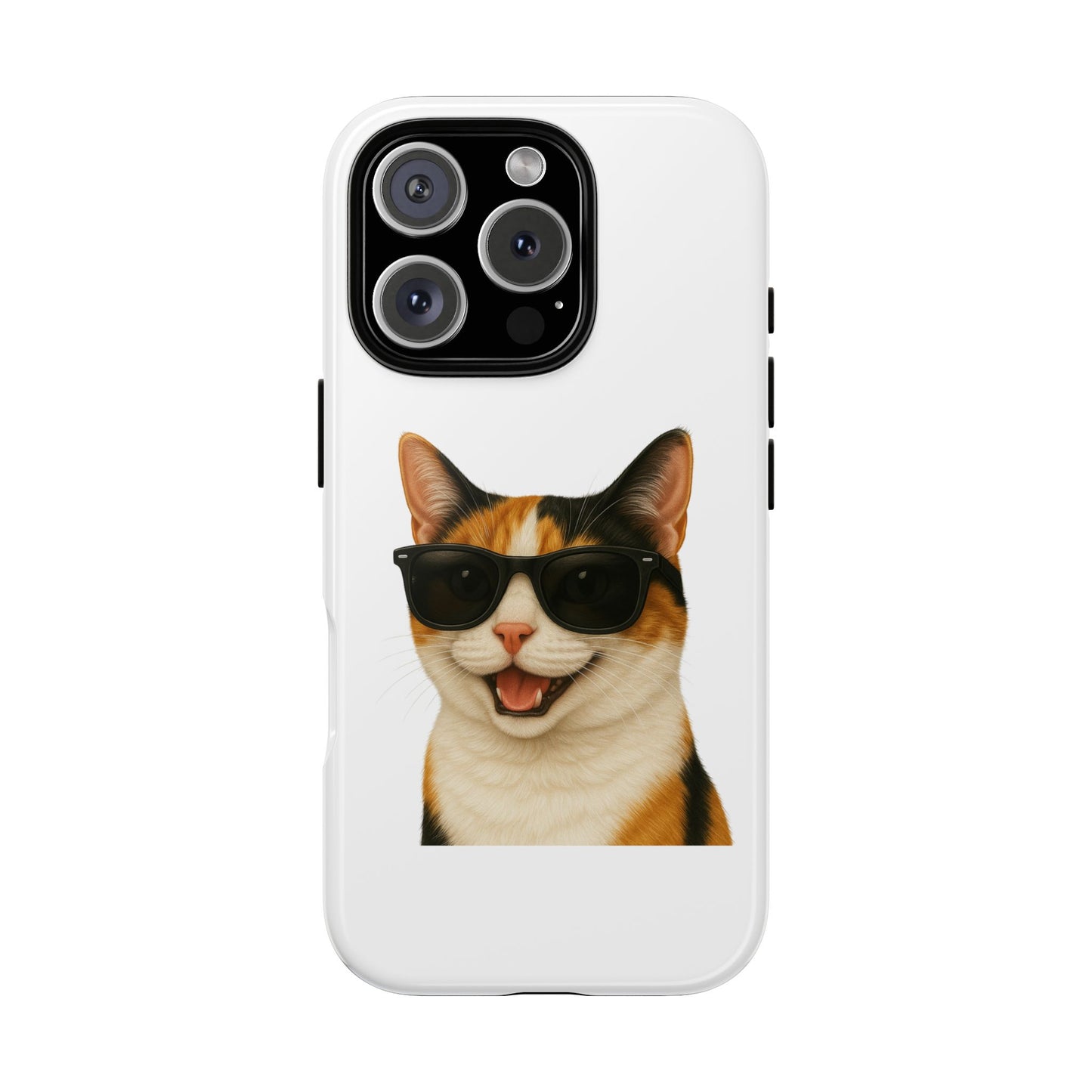 Calico Shorthair Cat Wearing Sunglasses - Tough Phone Case