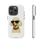 White Poodle Wearing Sunglasses - Tough Phone Case