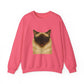 Ragdoll Cat Wearing Sunglasses - Adult Crewneck Sweatshirt
