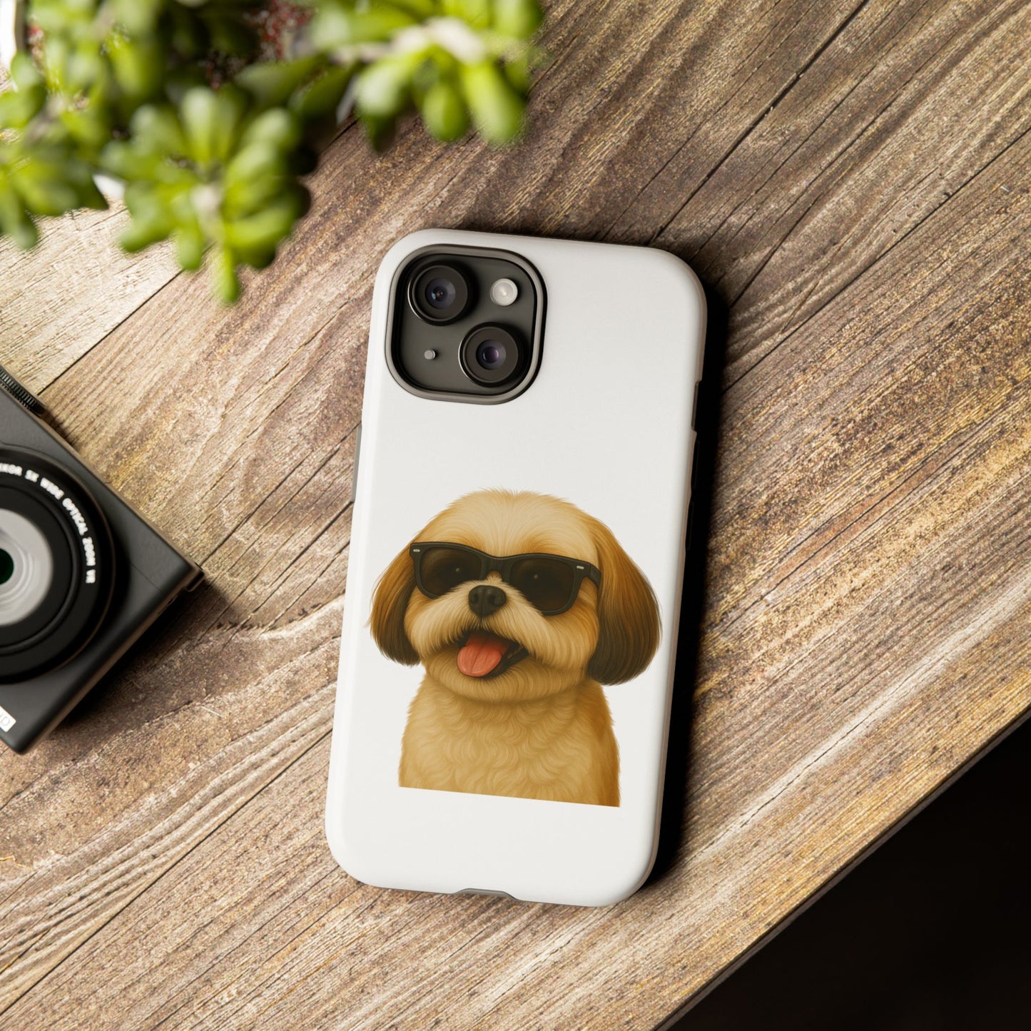 Shih Tzu Wearing Sunglasses - Tough Phone Case