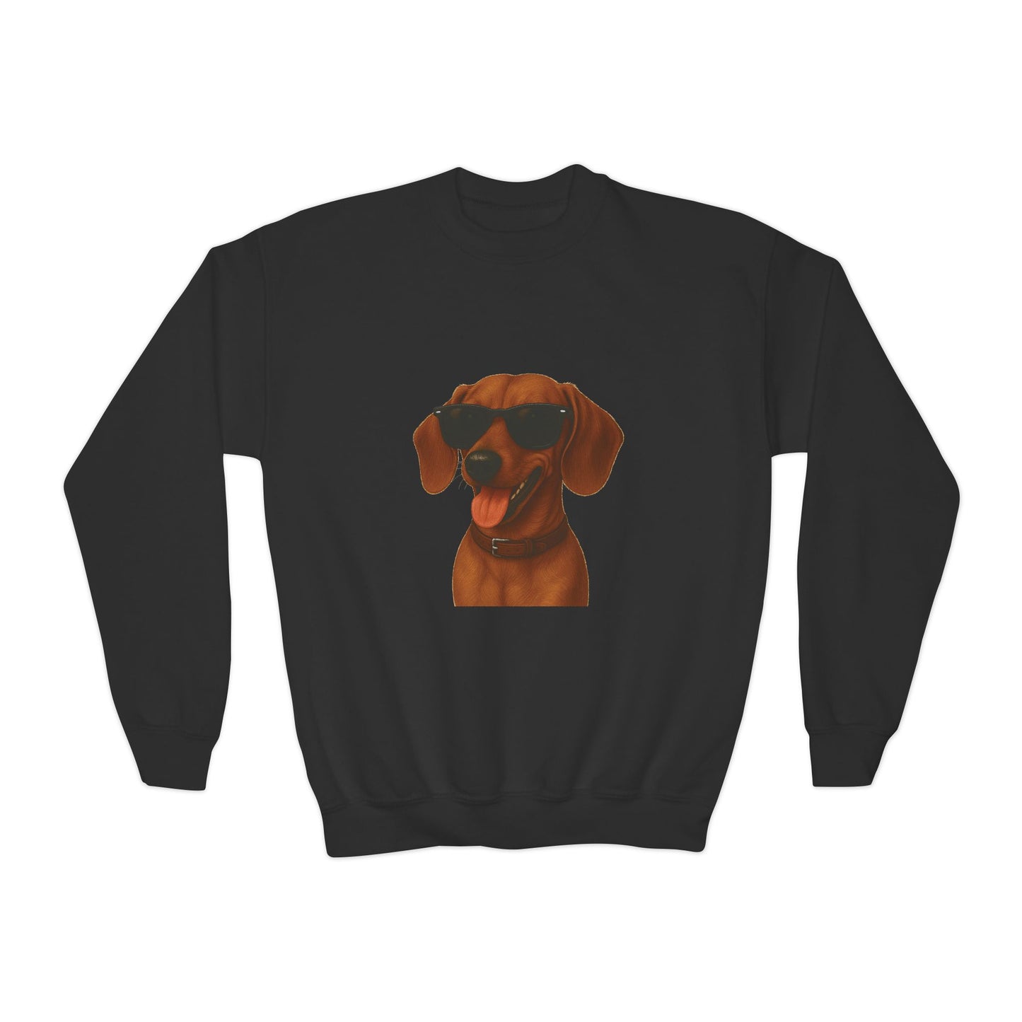 Dachshund Wearing Sunglasses - Youth Sweatshirt