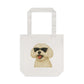 Maltese Wearing Sunglasses Cotton Tote Bag