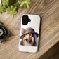 Collie Wearing a Cloche Hat - Tough Phone Case